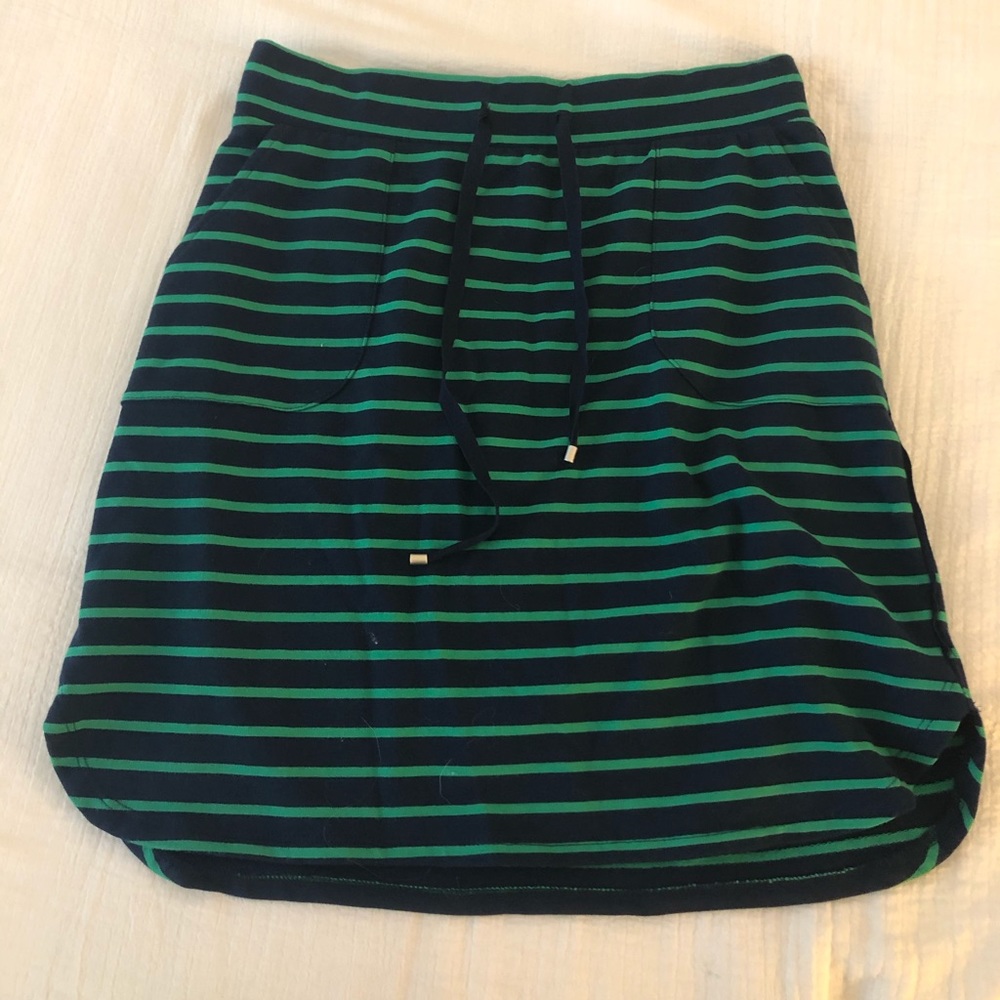 Akini Green and Navy Blue Skirt
